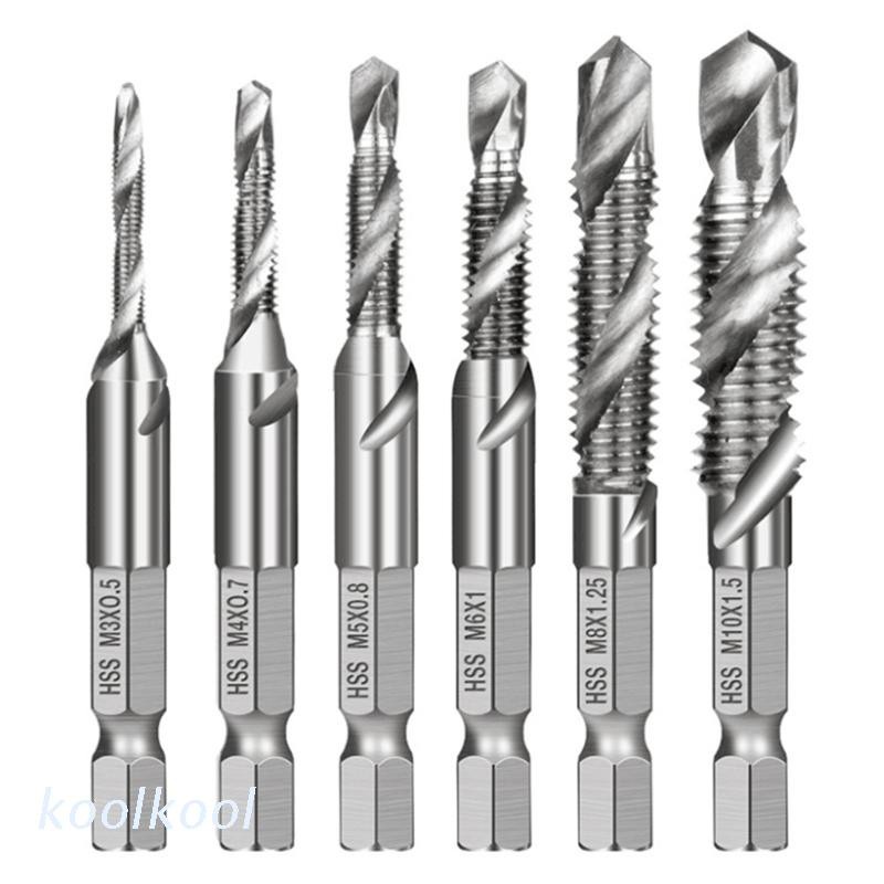 Bộ 6 mũi khoan Hss M3-M10 chất lượng