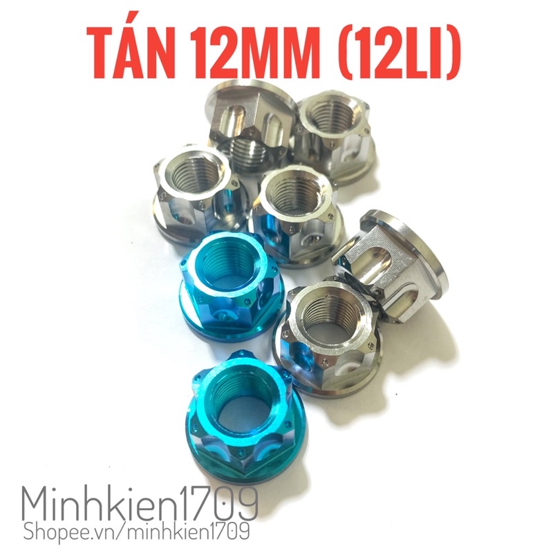 (GR5 XỊN) Ốc tán titan 12mm bánh xe máy Honda Yamaha