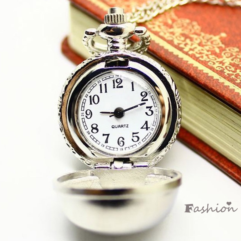 Đồng Hồ Quả Quýt Chạm Khắc Hoa Văn Phong Cách Retro
