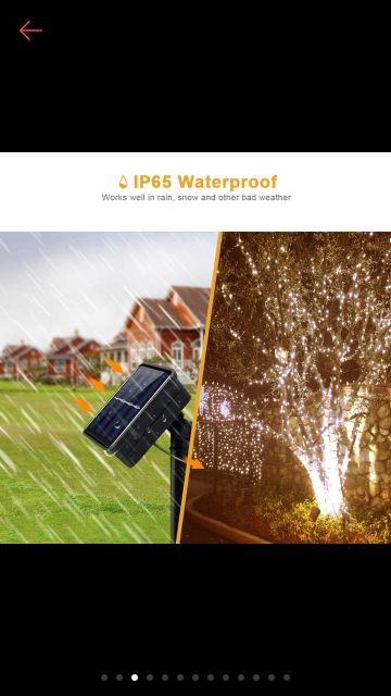 • HCM •Dây Đèn LED Đom Đóm Fairy Light 12/22/32/42M Năng Lượng Mặt Trời