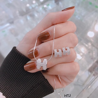 SET BỘ TRANG SỨC CHỮ H CỰC XINH- CHUẨN BẠC CAO CẤP