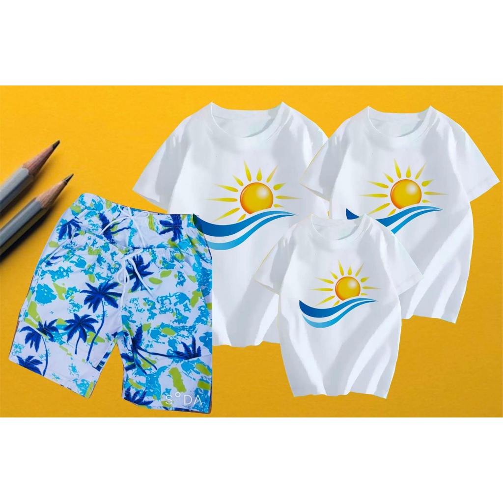 Áo đồng phục nhóm đi biển họa tiết in mực xịn .Chất liệu thun cotton loại 1 đủ size từ 8 đến 100kg .