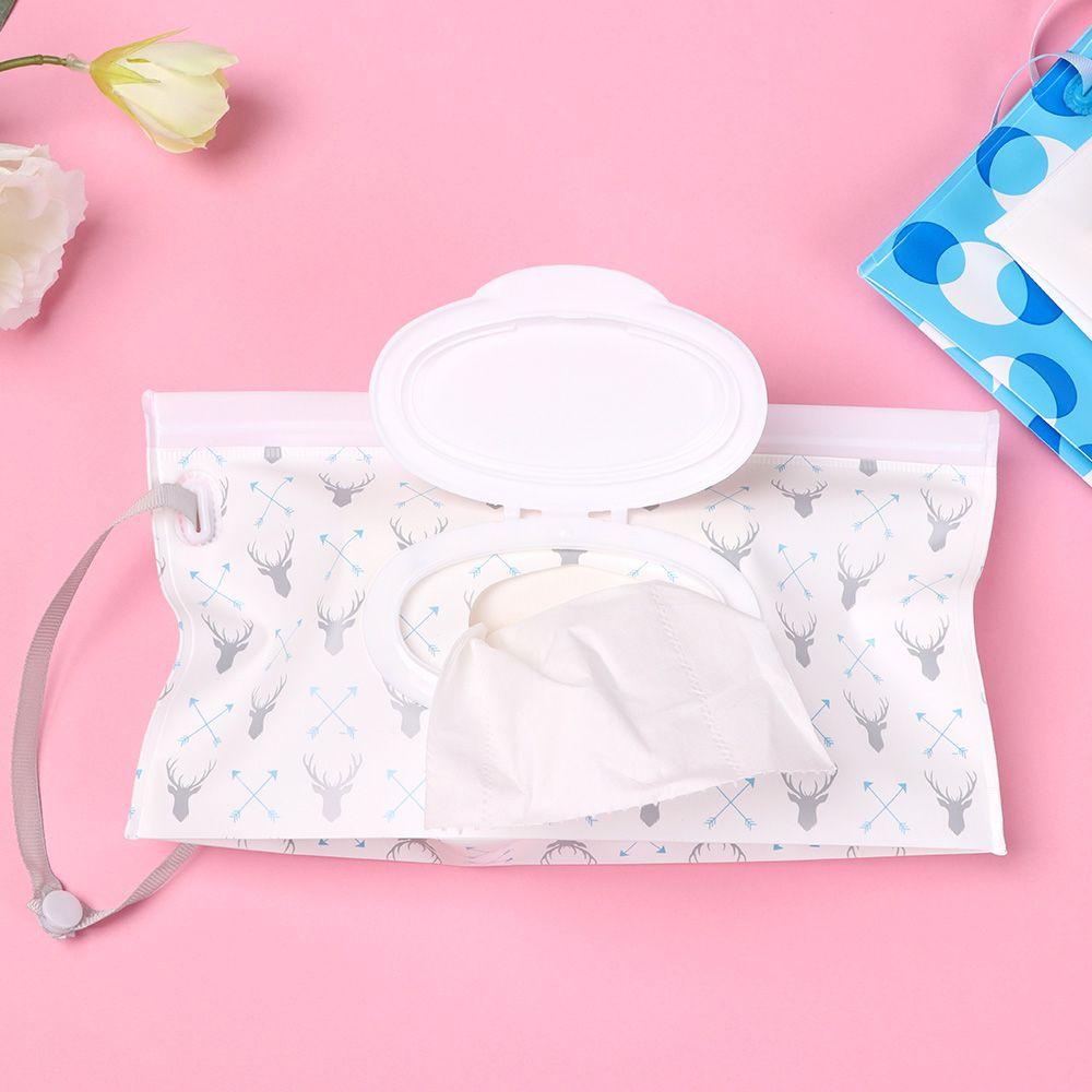 LAYOR1 Túi Đựng Khăn Giấy Ướt Nắp Lật Dễ Thương Cho Bé
