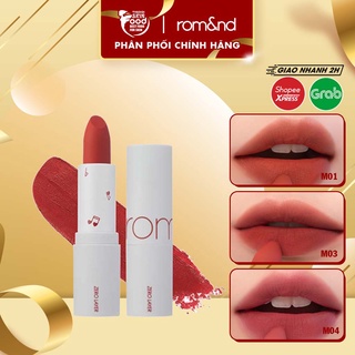 Son Thỏi Lì, Lâu Trôi , Lên Màu Chuẩn Romand Zero Layer Lipstick 3.8g
