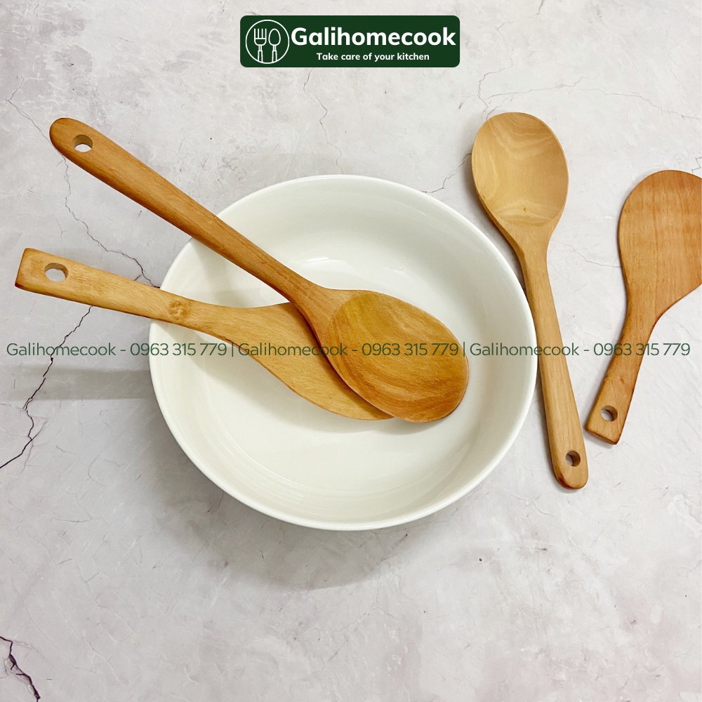 Thìa gỗ / Muôi gỗ xới cơm xuất khẩu | Galihomecook TXC