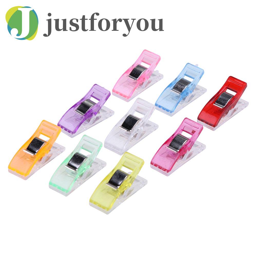 Justforyou2 25pcs Multicolor Plastic Clips for DIY Craft Sewing Tools Patchwork Cloth