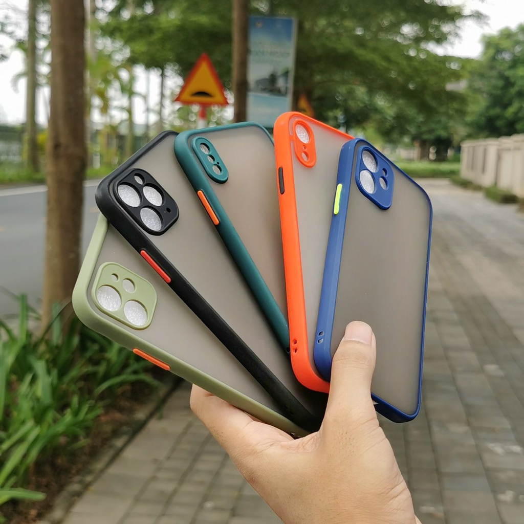 Ốp lưng iphone nhám iphone 7/7plus iphone 8/8plus/X Xr Xs Xsm/11 12