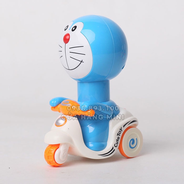 Xe Đồ Chơi Lên Dây Cót Ấn Chạy Hình Mèo Máy Doraemon