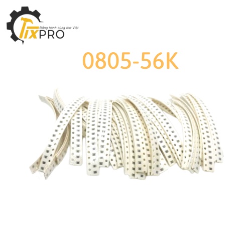 Điện trở dán 0805-56K 1% 2.0x1.2mm (Túi 100c)