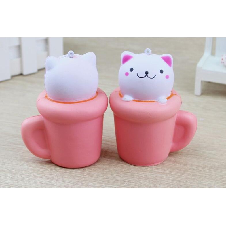 Đồ Chơi Squishy Hình Mèo Dễ Thương