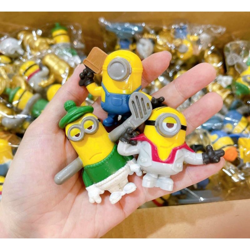 🟡🟡🟡 Bộ đồ chơi set 8 con mô hình Minions Despicable Me  (ko trùng nhau) - Hàng chính hãng VNXK