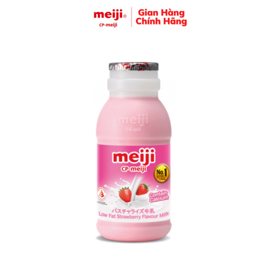 Sữa Tươi Thanh Trùng Meiji Vị Dâu 200ML