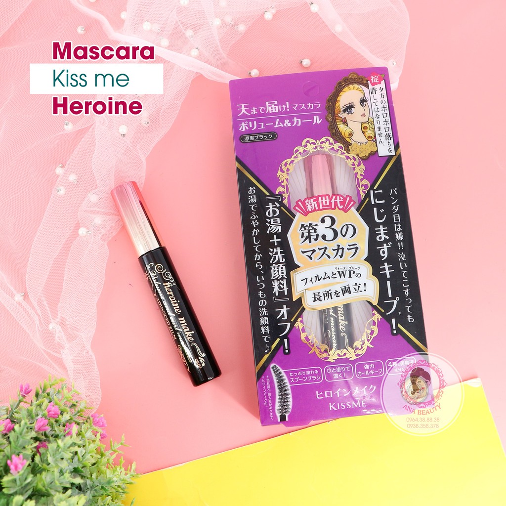 MASCARA KISS ME HEROINE LÀM CONG DÀY VÀ DÀI MI LÂU TRÔI NHẬT BẢN