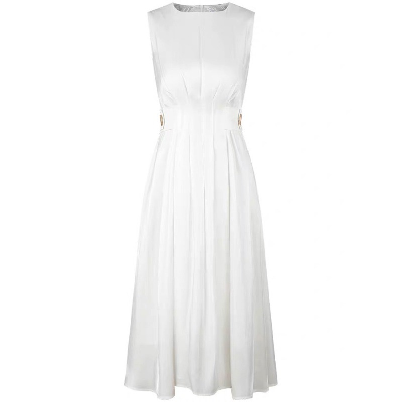 Ảnh thật/Video] Váy đũi sát nách cổ tròn cực mát Đầm nữ ba lỗ nhiều màu có túi