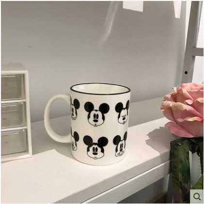 Cốc sứ cao cao cấp in hình chuột Mickey siêu cute