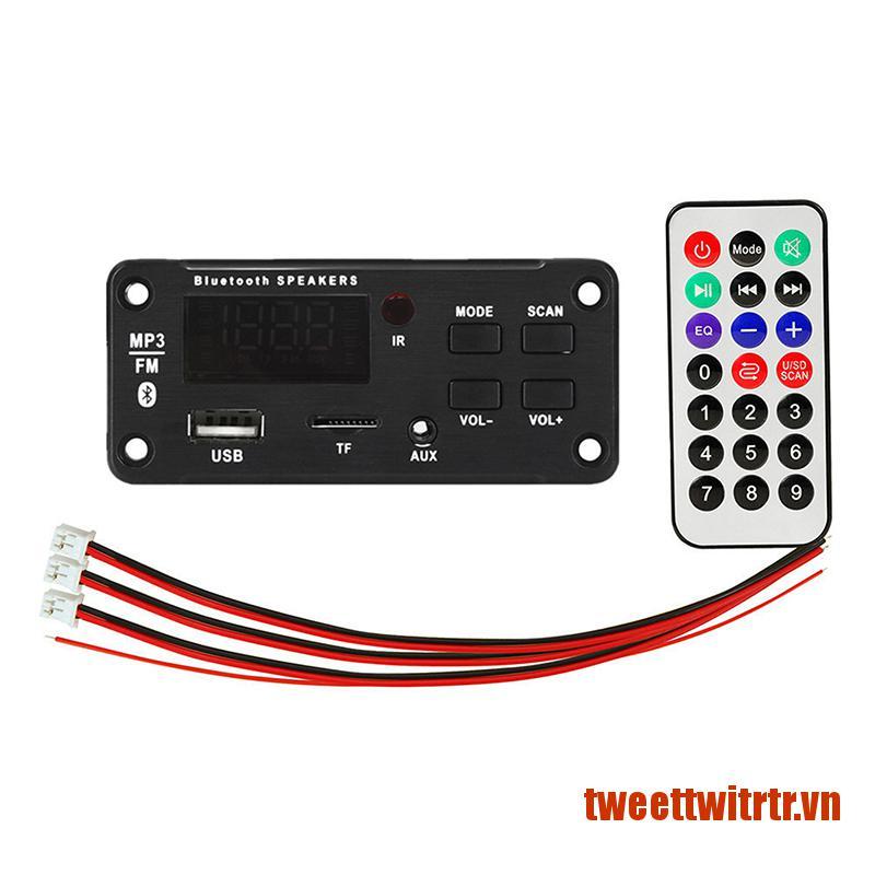 TRTR Amplifier MP3 Decoder Board Color Screen Car MP3 Player USB Recording Modul