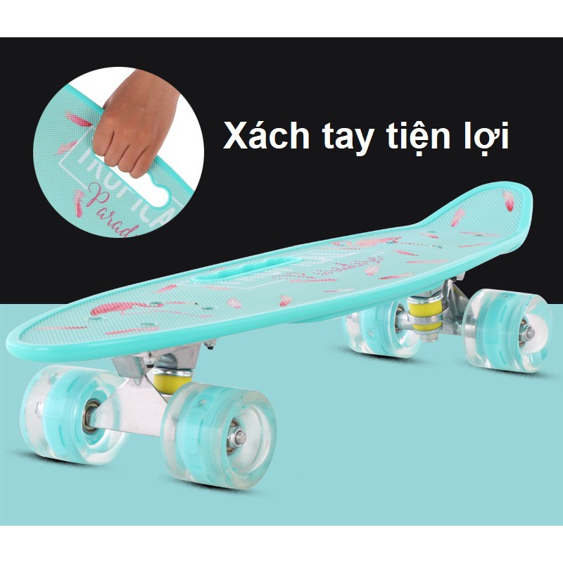 Ván trượt thể thao xách tay Hand Skateboard - Bánh xe có đèn