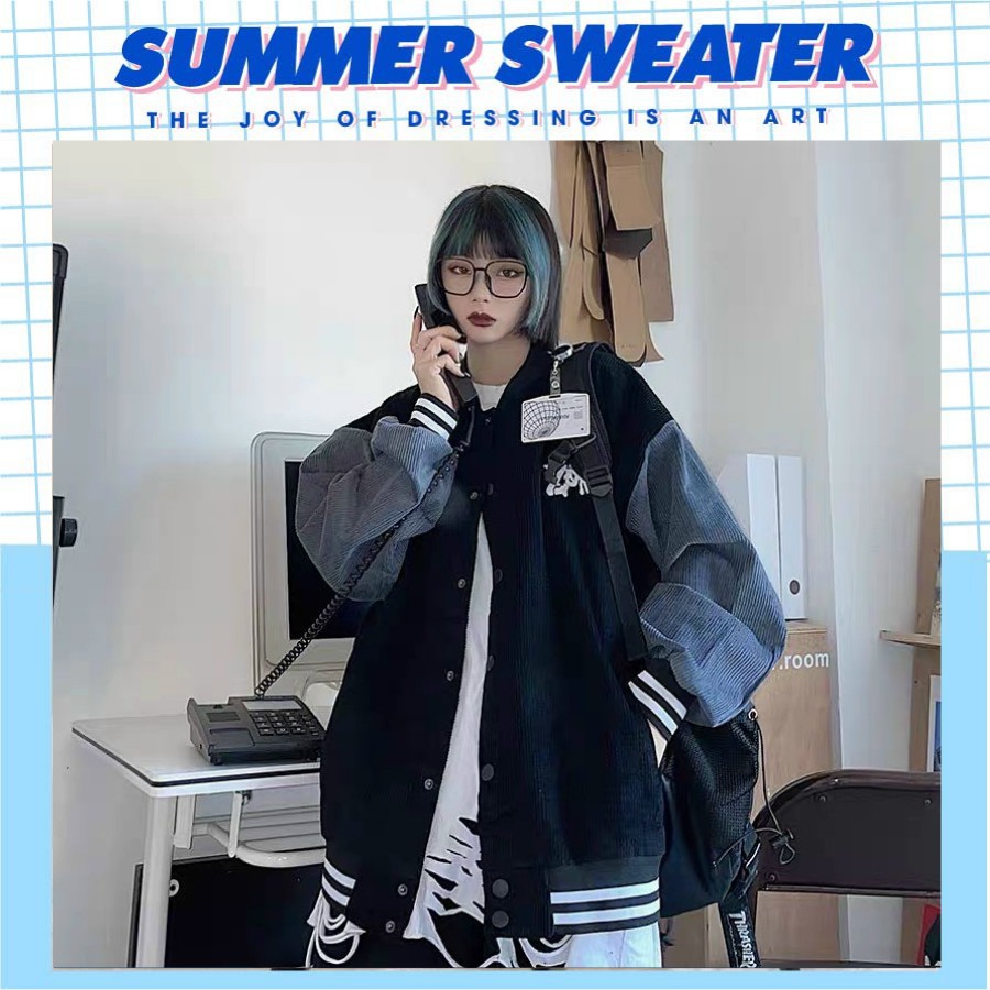 Áo Khoác Kaki Nam Nữ Unisex - Áo Jacket Bombers ZOMBIF Vải Nhung | BigBuy360 - bigbuy360.vn