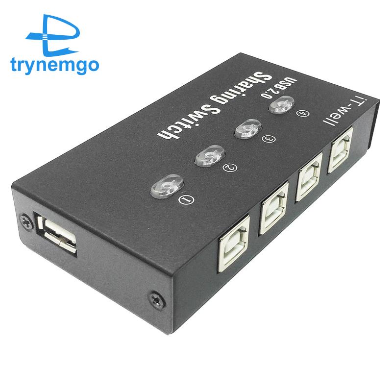 Thiết Bị Chia Cổng Usb 4 Trong 1 Cho Máy In / Máy Tính