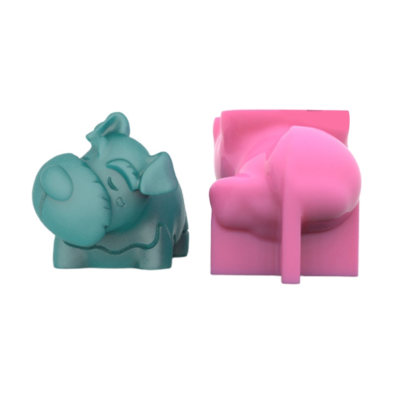 Khuôn silicone làm chậu cây mọng nước hình chú chó DIY