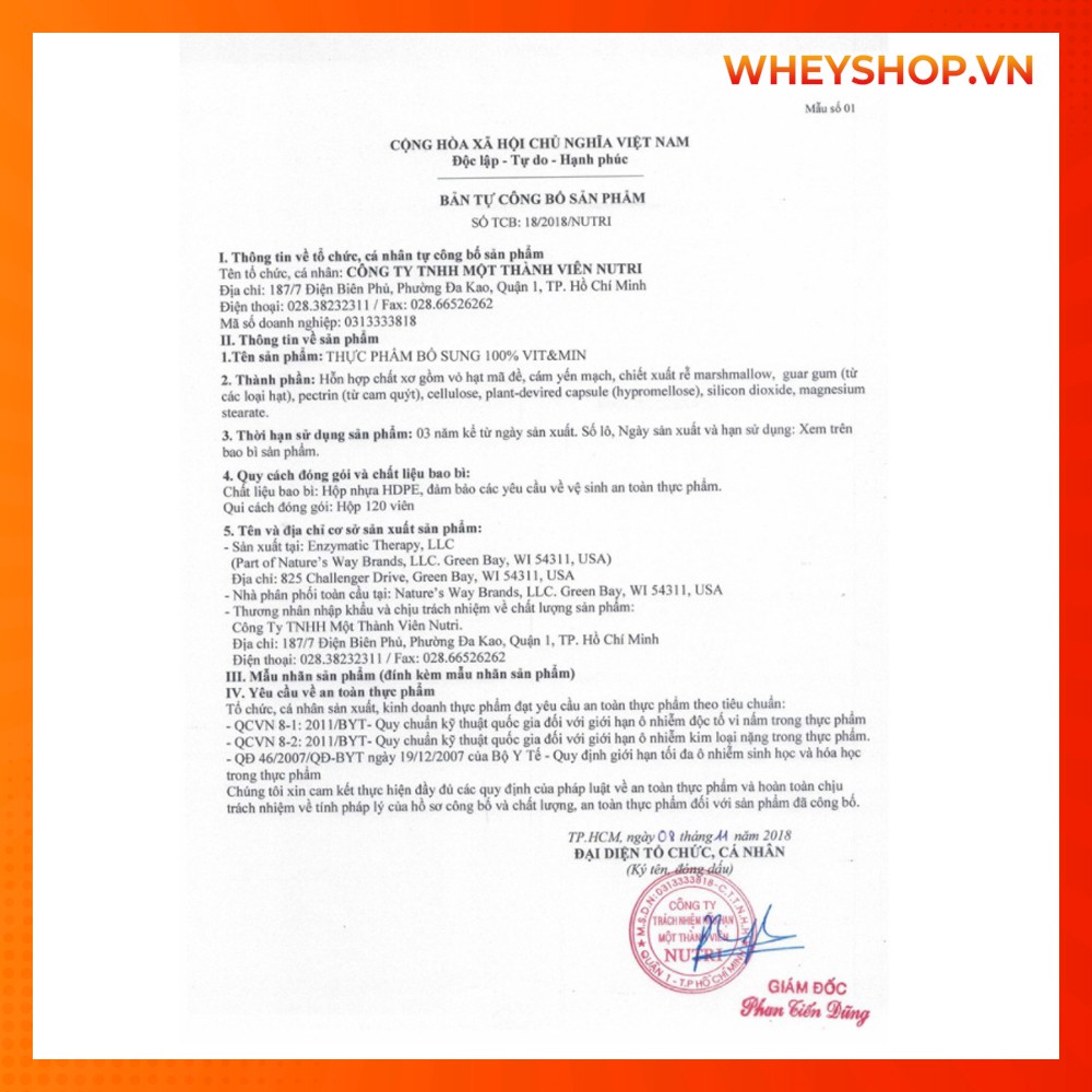 Viên uống bổ sung vitamin tổng hợp OstroVit VIT&MIN