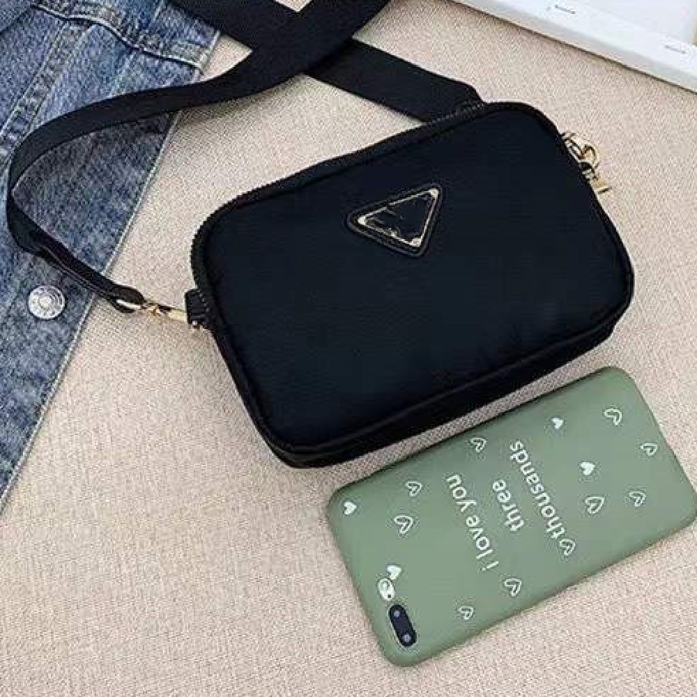 Túi Đựng Máy Ảnh Ba Ngăn Hình Tam Giác Bằng Nylon Chống Thấm Nước Thời Trang Đa Năng