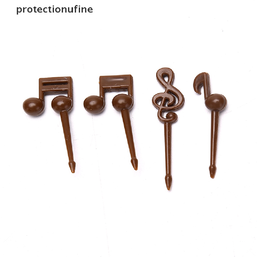 Set 16 Nĩa Ăn Trái Cây / Thức Ăn Vặt Mini Họa Tiết Hoạt Hình Có Nhạc Cho Bé PR3VN