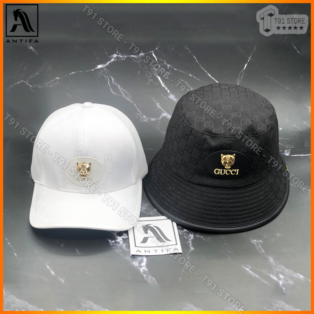 Combo mũ và nón bucket GC sói chất liệu cao cấp - Logo đính sói nổi bật cá tính có 3 màu - Phù hợp với mọi người
