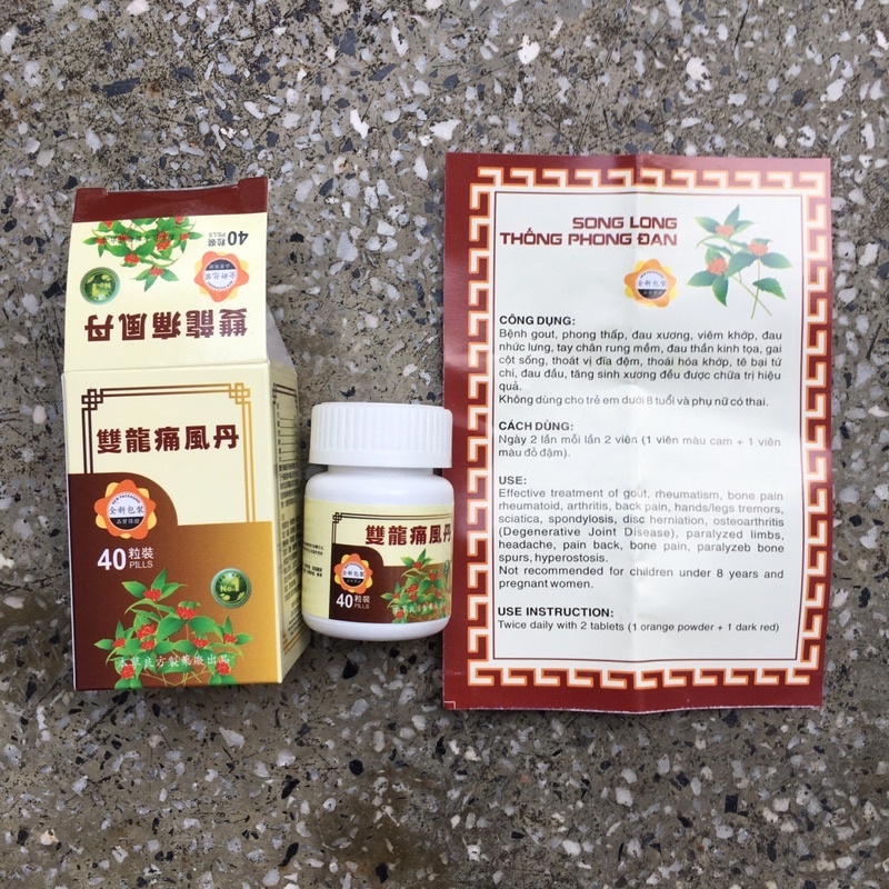 Song long thống phong đan - Hàng chính hãng hỗ trợ gút, khớp
