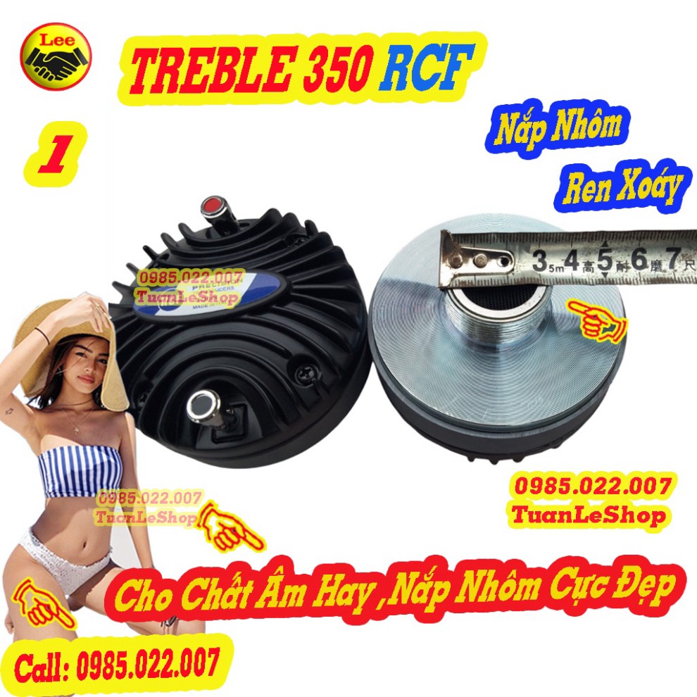 01 LOA TREBLE KÈN R C F 350 NẮP NHÔM + TẶNG TỤ 2,2MF – LOA TEP 350 NẮP NHOM
