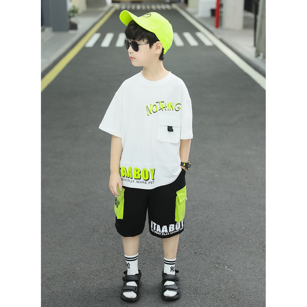 Bộ bé trai cỡ đại phong cách Hàn Quốc