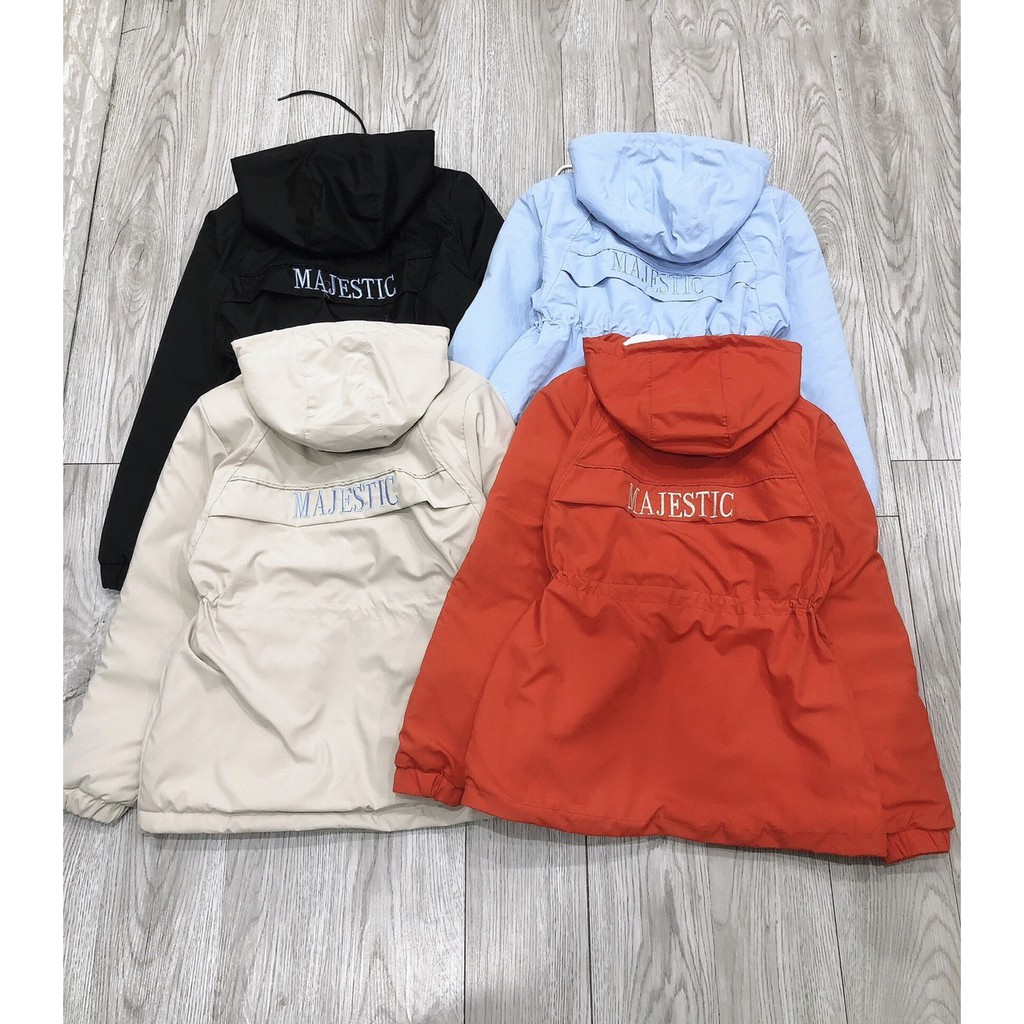 Áo Khoác Lót Lông Nữ Dáng Dài Thêu Chữ 2 Mặt | BigBuy360 - bigbuy360.vn