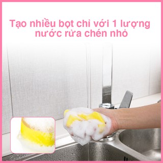 Miếng bọt biển MyJae Đài Loan rửa bát rửa chén đa năng chống trầy xước kèm miếng nhựa hít kê