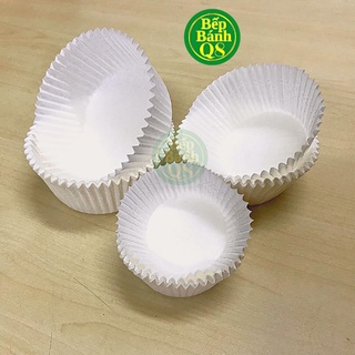 Chén giấy cupcake trắng 10, 50, 100 cái size 9.5cm 12.5cm 14cm