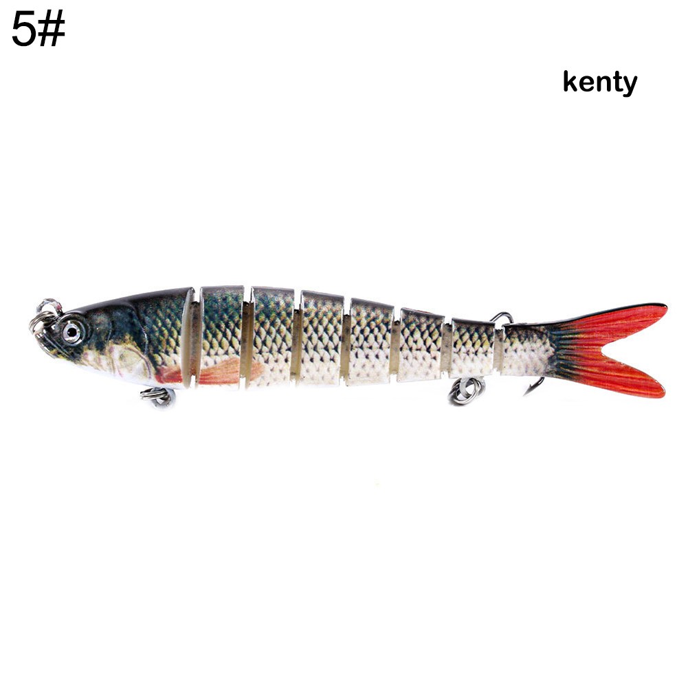 Ktt Ktt☀Mồi Câu Cá Giả Cứng Nhiều Khớp Nối 10cm 11g