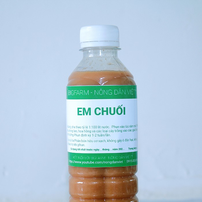 500ml dịch chuối lên men đậm đặc làm phân bón cho các loại cây