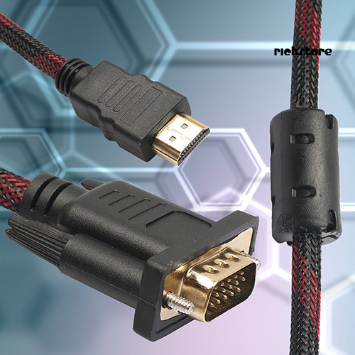 Cáp Chuyển Đổi Hdmi Sang Vga Hd-15 Male 15pin 1.5m 1080p