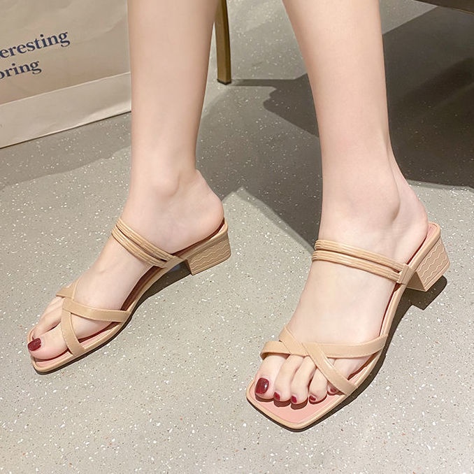 Giày Sandal Cao Gót Thời Trang Biển Cho Nữ