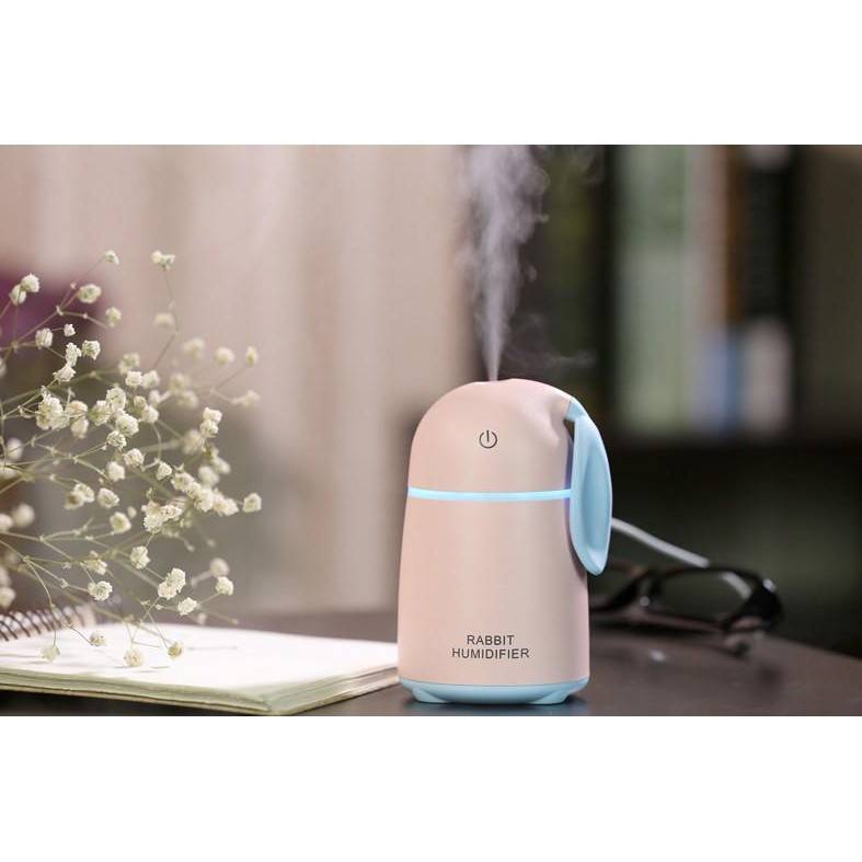 Máy phun sương, xông tinh dầu cao cấp Rabbit Humidifer hình con thỏ