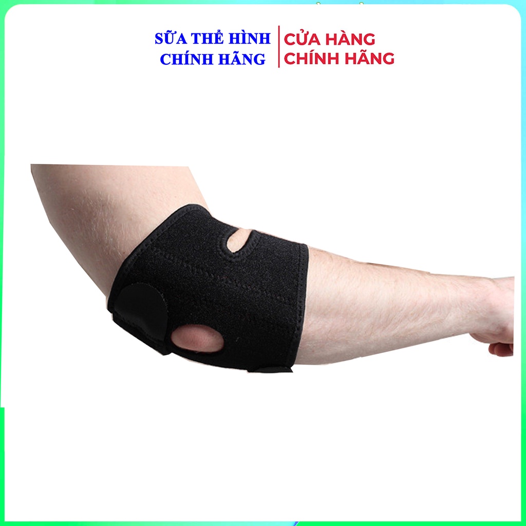 Băng Cuốn Bảo Vệ Khuỷu Tay | Đai Dán Khuỷ Tay hỗ trợ tập gym cao cấp | Màu đen