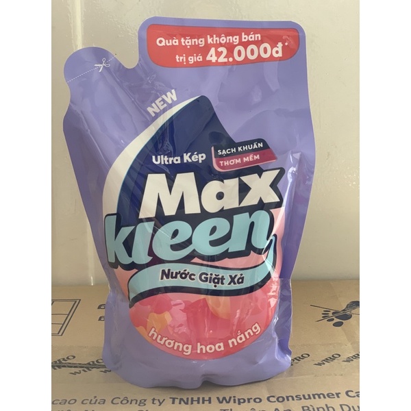 Túi nước giặt xả Maxkleen 600g( màu ngẫu nhiên)