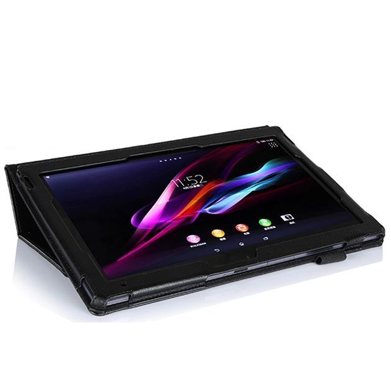 Bao da máy tính bảng bằng PU có giá đỡ đứng được cho Sony xperia tablet z z2 z4 sonyz4