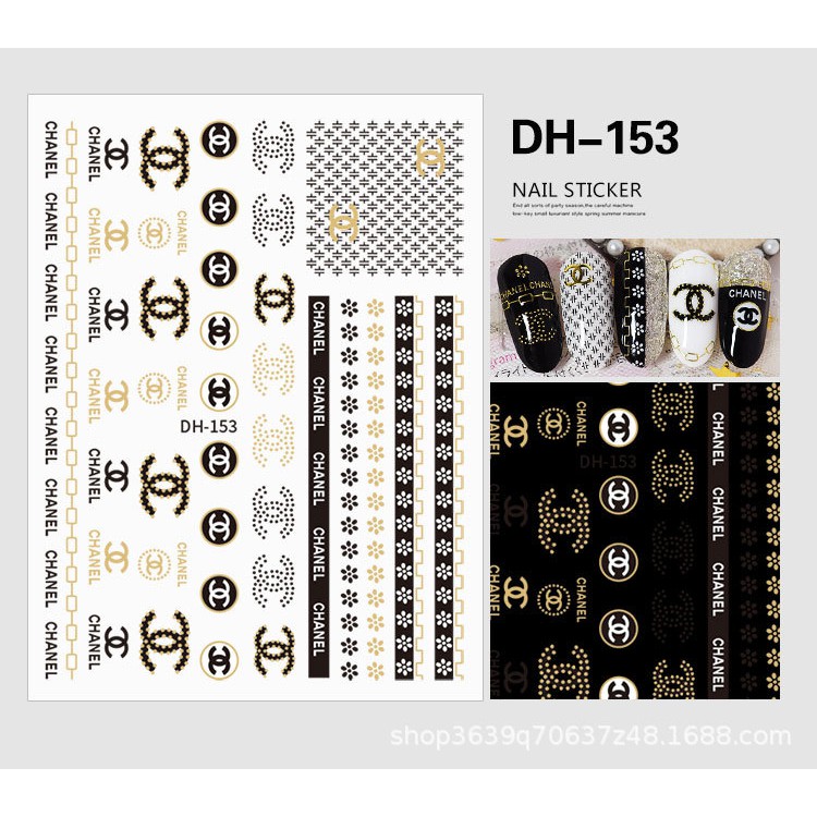 Sticker mã DH-153 chăm sóc trang trí móng làm nail