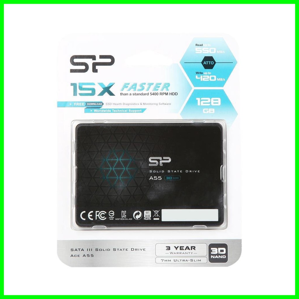 Silicon Power Ssd Ace A55 128gb Sata Iii 2.5 "3D Tlc