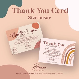 Card cảm ơn / Thank you cho Shop bán hàng