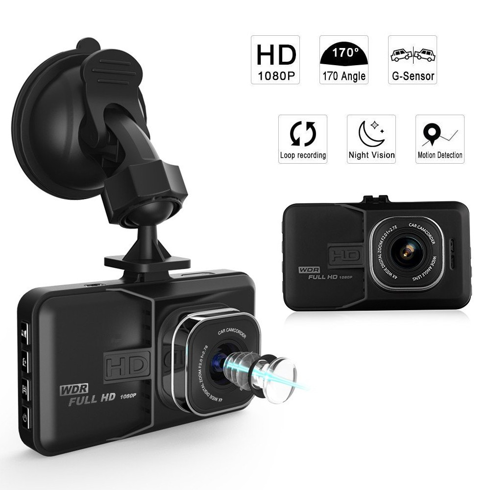 Camera Hành Trình 1080P Màn Hình LCD 3.0’’Cho Xe + Thẻ Nhớ Tùy chọn