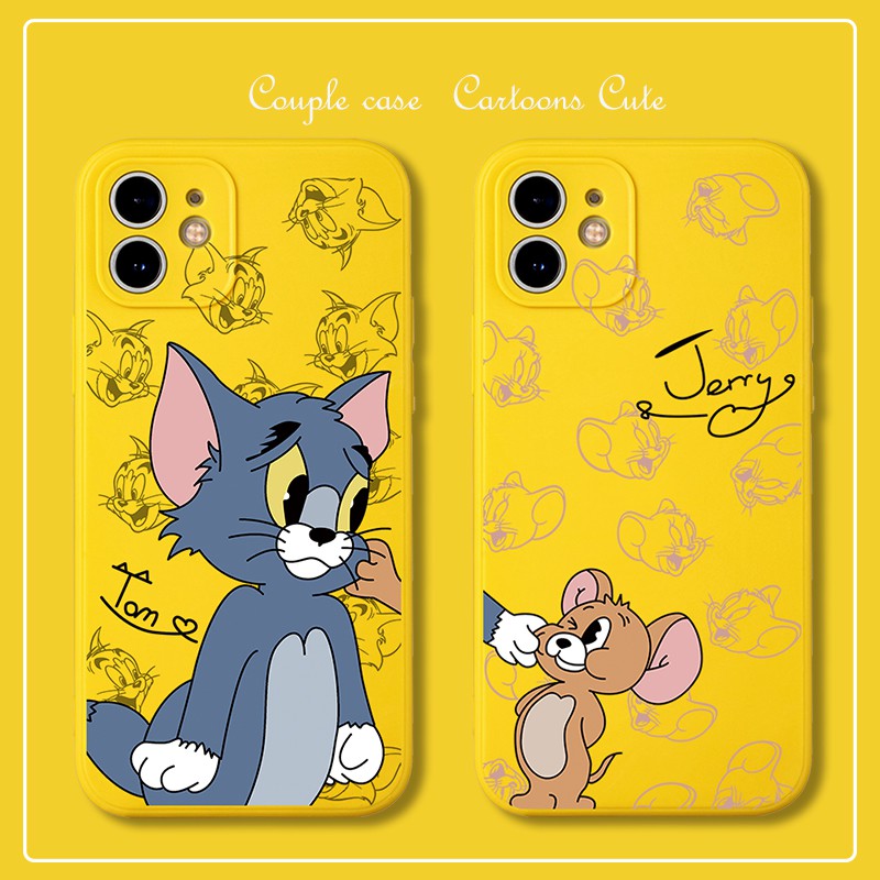 Ốp Lưng IPhone vuông Họa Tiết Tom & Jerry 6/6s/6plus/6splus/7/8/7plus/8plus/x/xs/xs max/11/11pro max/12/12pro max BVC572