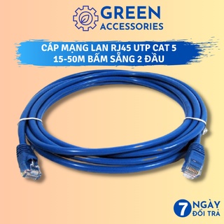 Cáp mạng LAN RJ45 Internet UTP Cat5 50m/40m/30m/25m/20m/15m Bấm Sẵng 2 đầu