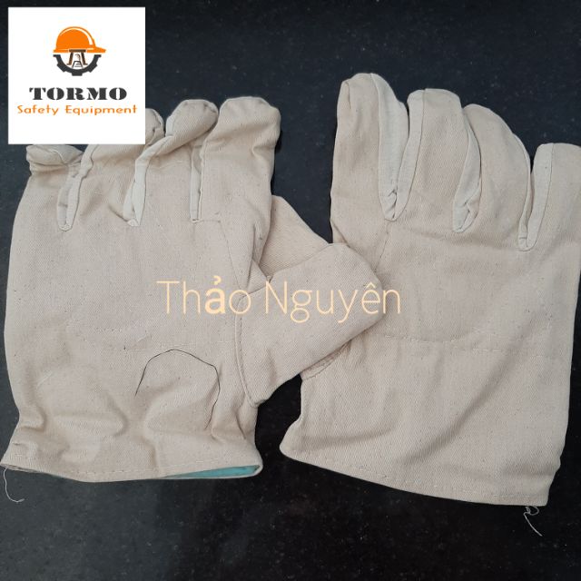 Combo 10-20 chiếc găng tay vải bạt. Màu trắng