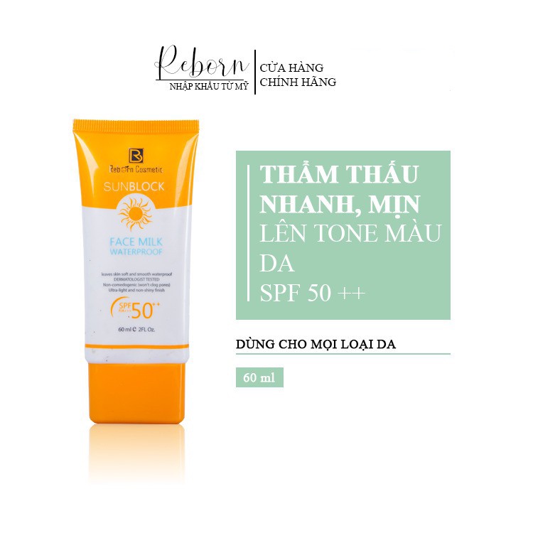 Kem chống nắng Reborn nhập khẩu Mỹ